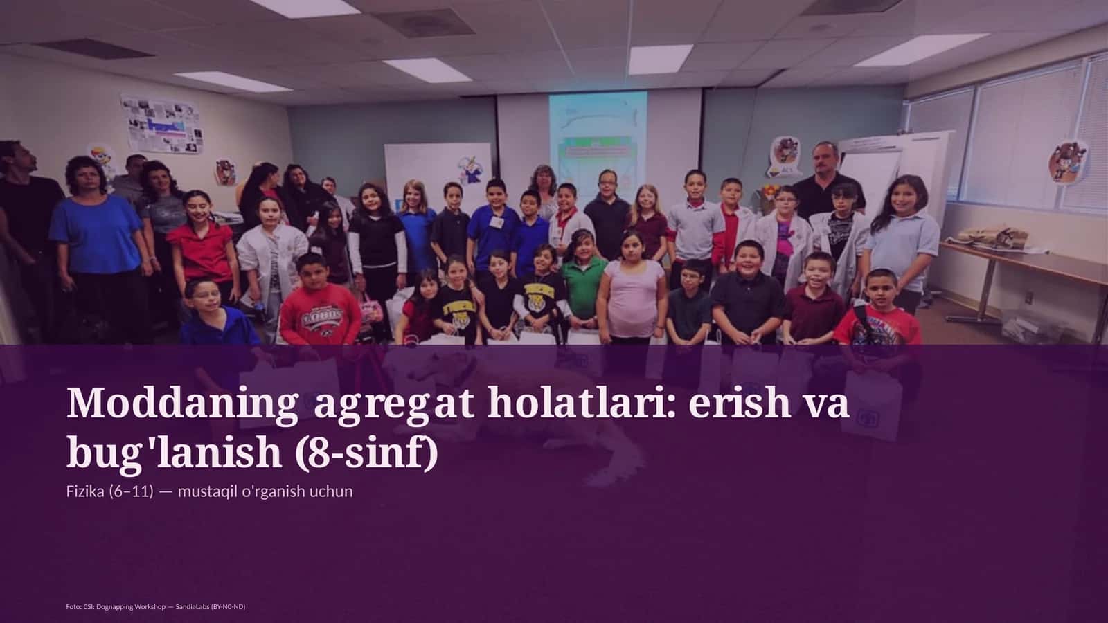 Moddaning agregat holatlari: erish va bug'lanish (8-sinf) 1