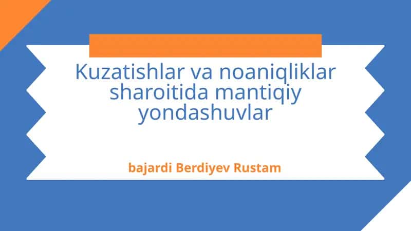 Mantiqiy yondashuvlar 1