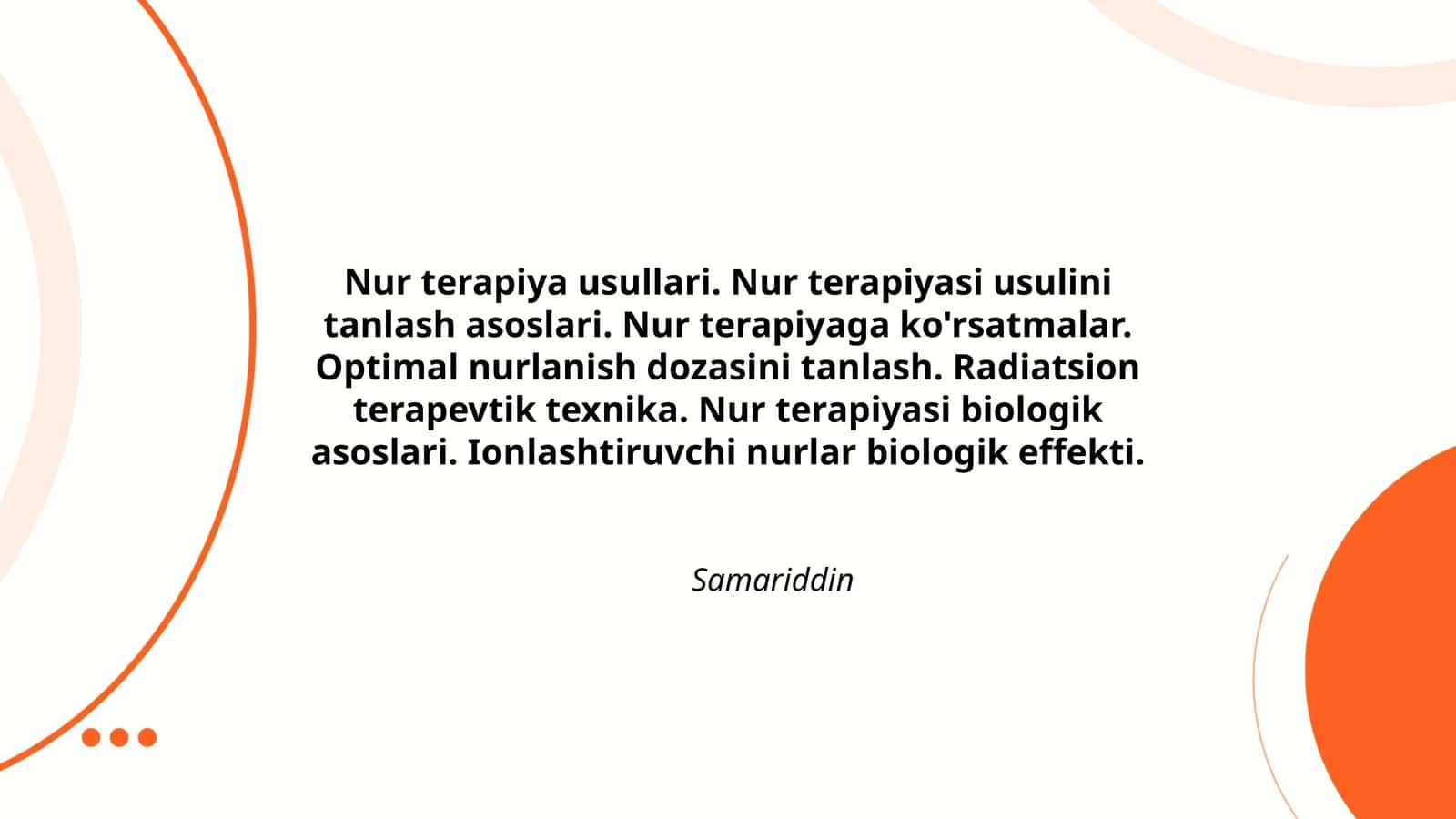 Nur terapiya usullari 1