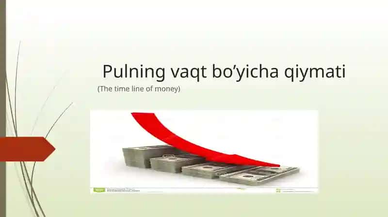 Pulning vaqt bo’yicha qiymati