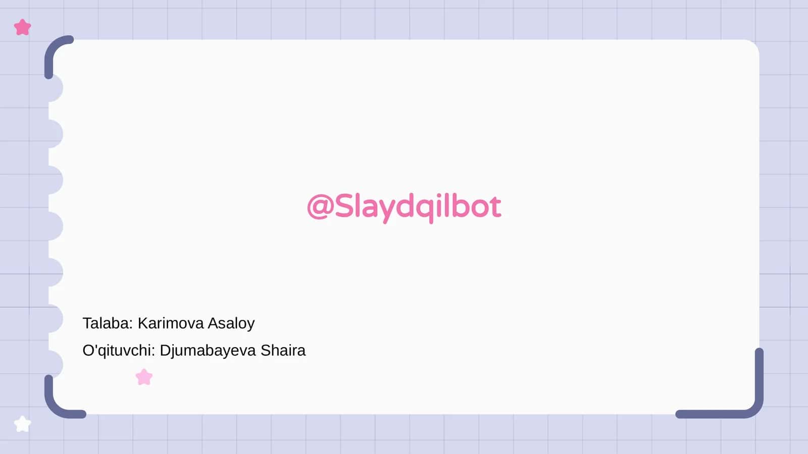 @Slaydqilbot 1