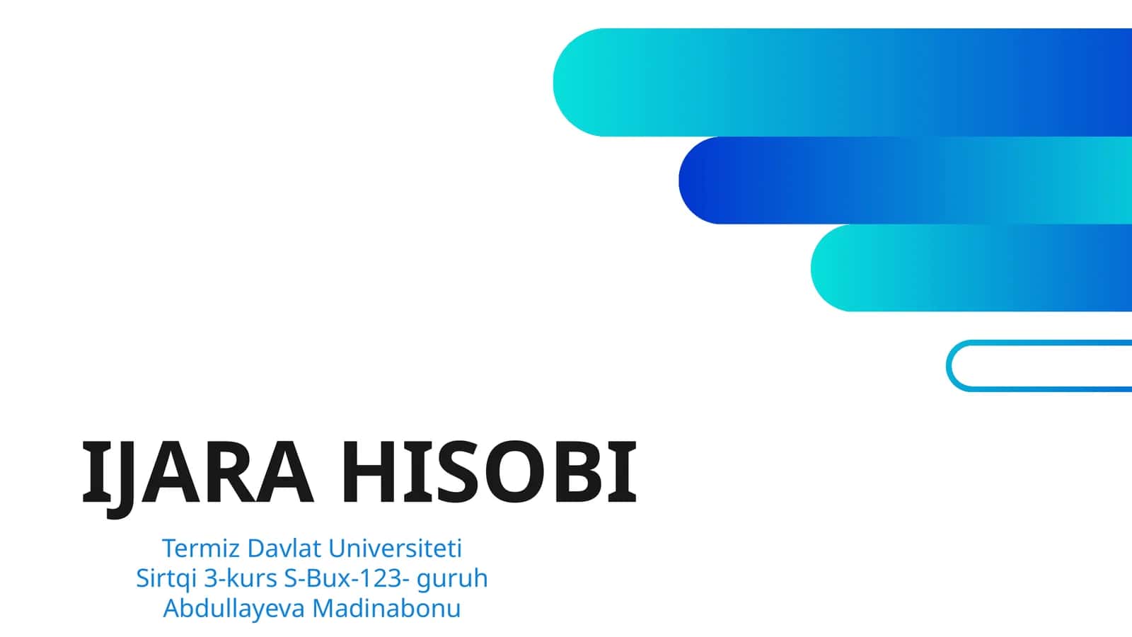 IJARA HISOBI 1