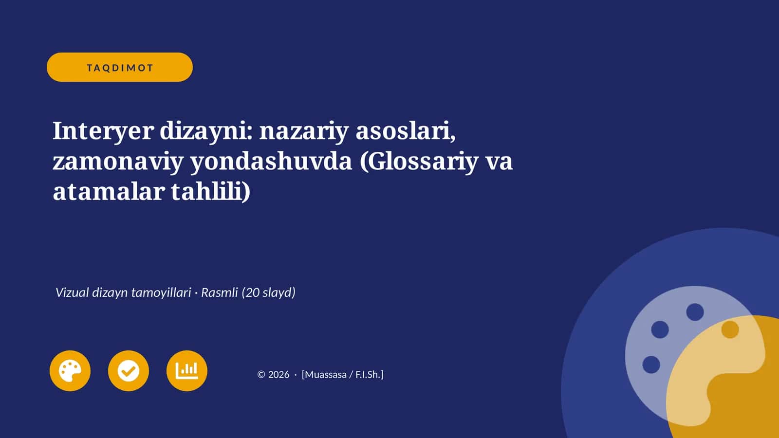 Interyer dizayni: nazariy asoslari, zamonaviy yondashuvda (Glossariy va atamalar tahlili) 1