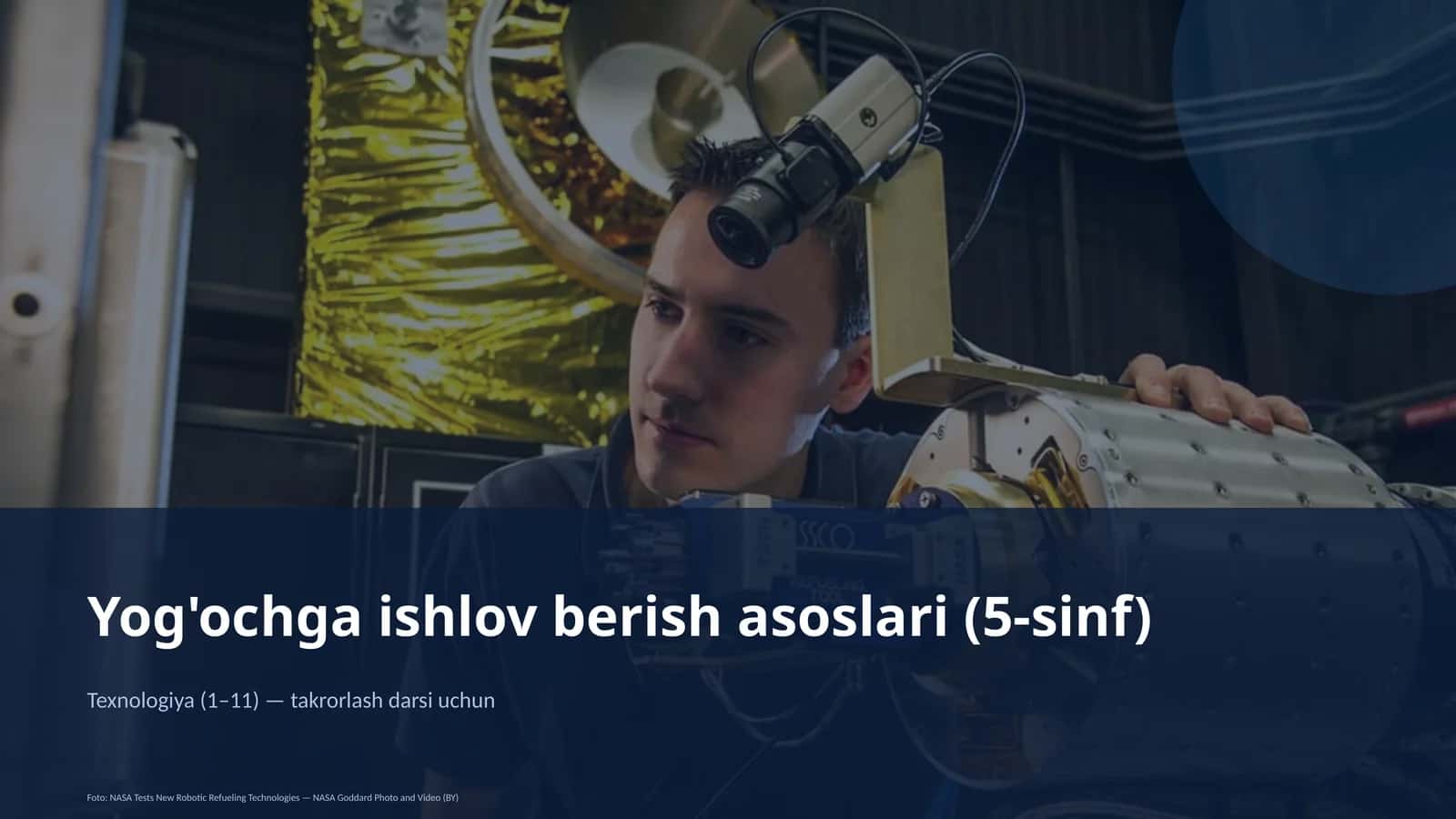 Yog'ochga ishlov berish asoslari (5-sinf) 1
