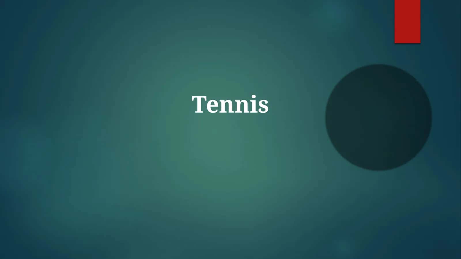 Tennis 1