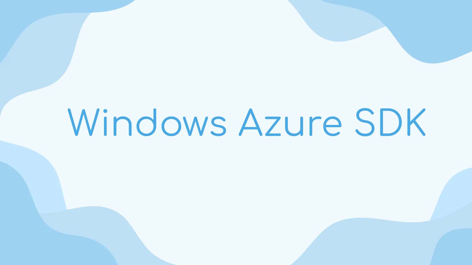 Windows Azure SDK 1