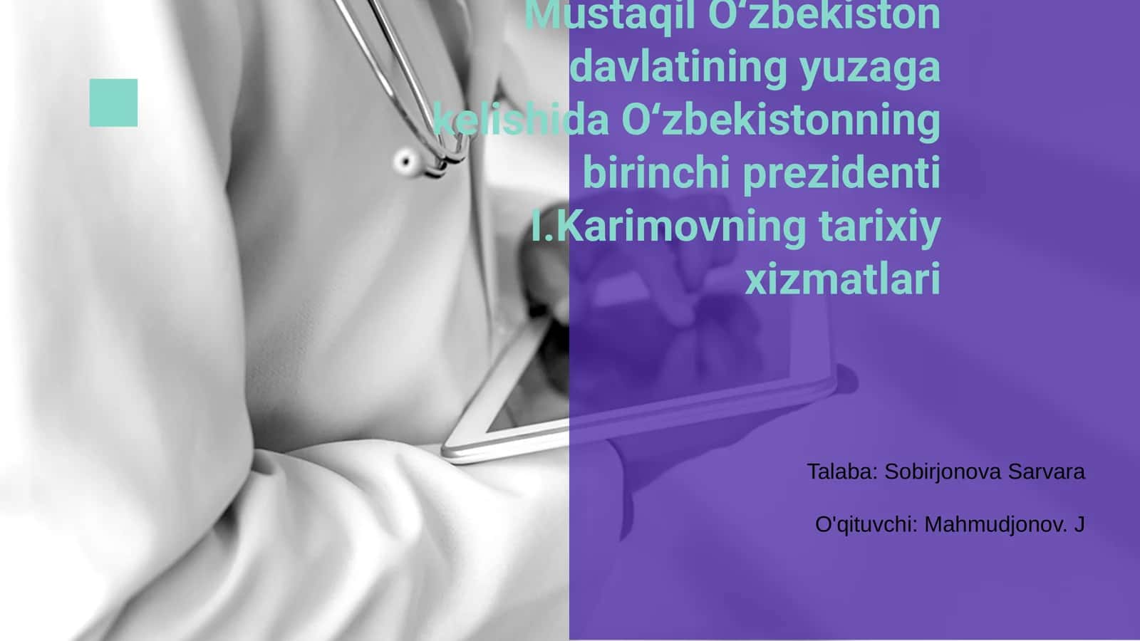 I.Karimovning tarixiy xizmatlari 1