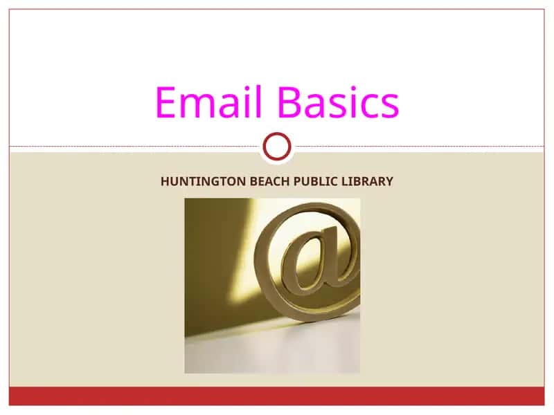 Email Basics 1