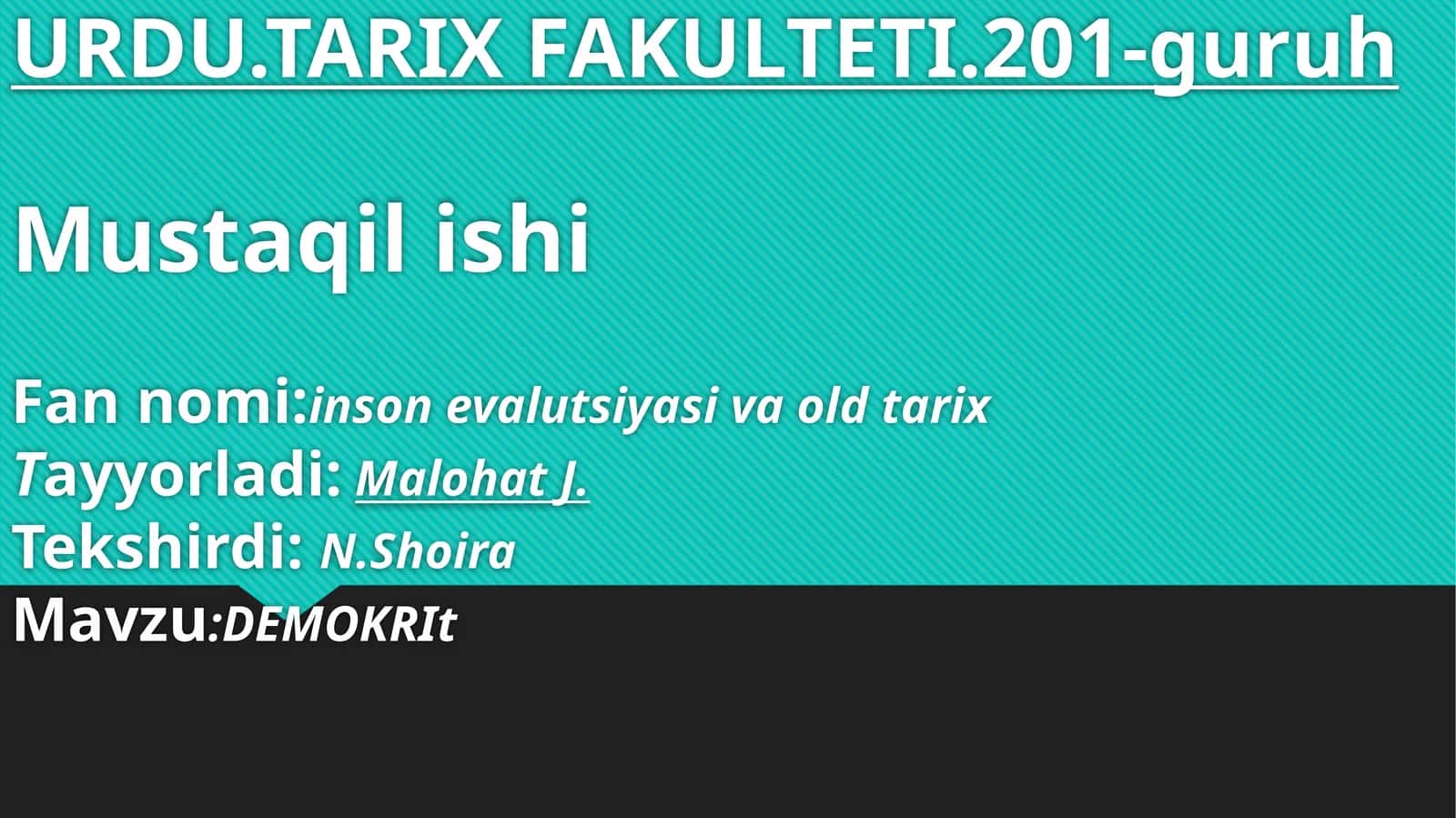 DEMOKRIt 1
