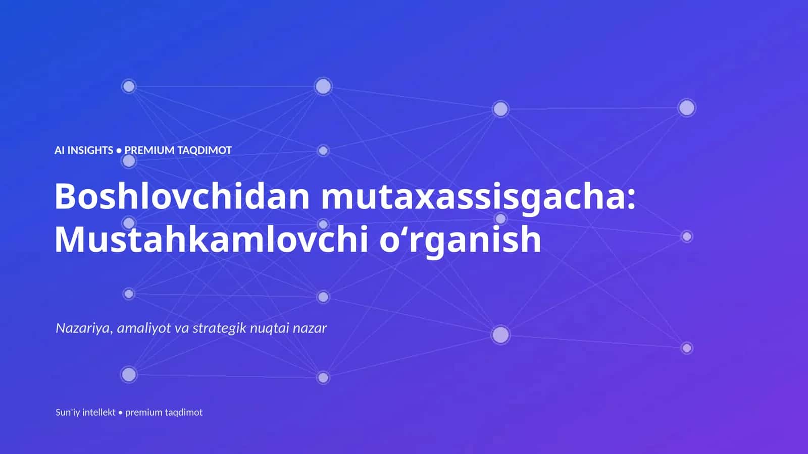 AI INSIGHTS • PREMIUM TAQDIMOT 1