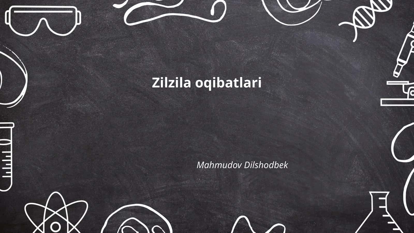 Zilzila oqibatlari 1