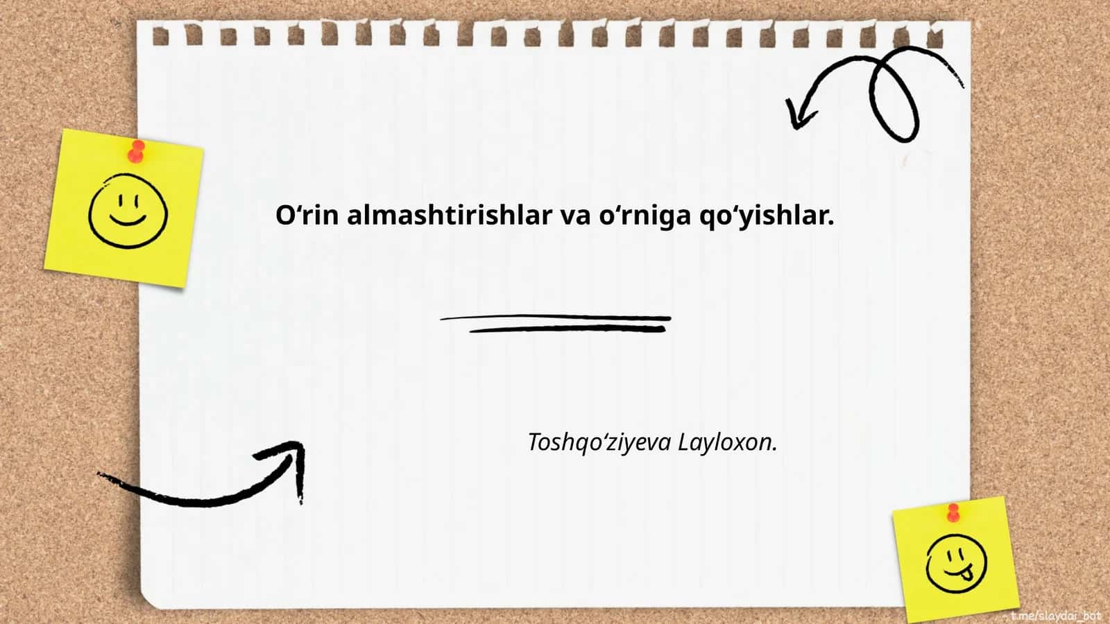 O'rin almashtirishlar (permutatsiyalar) 1