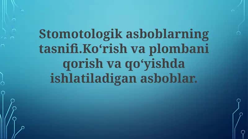 Tekshiruv asboblari 1