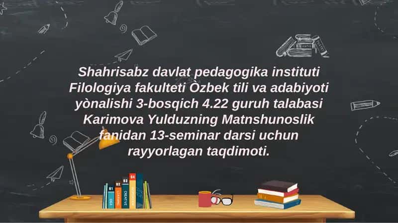 "MASNAVIY MA'NAVIY" SHARHI 1