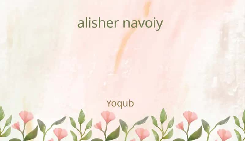 Alisher Navoiy 1