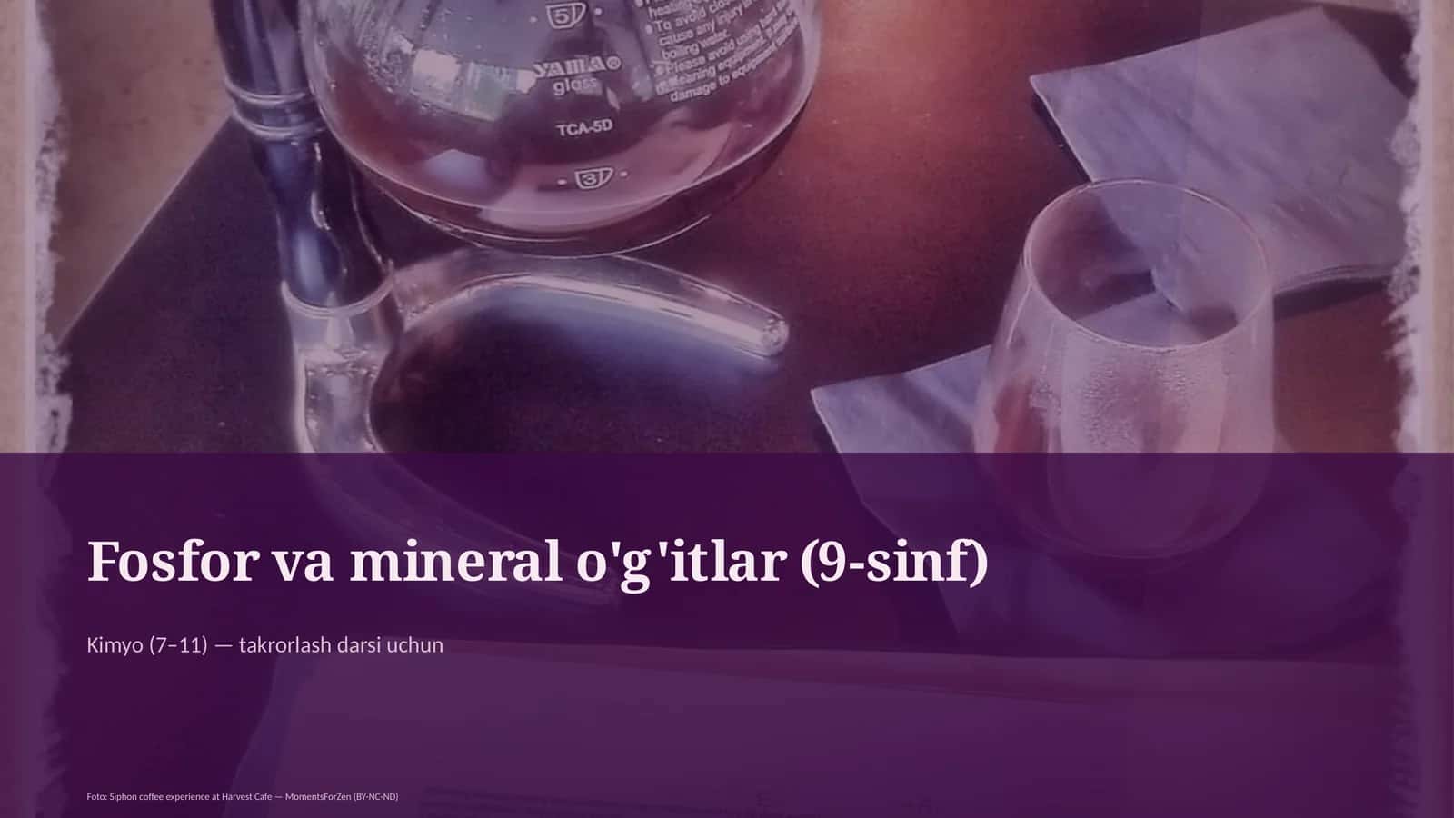Fosfor va mineral o'g'itlar (9-sinf) 1