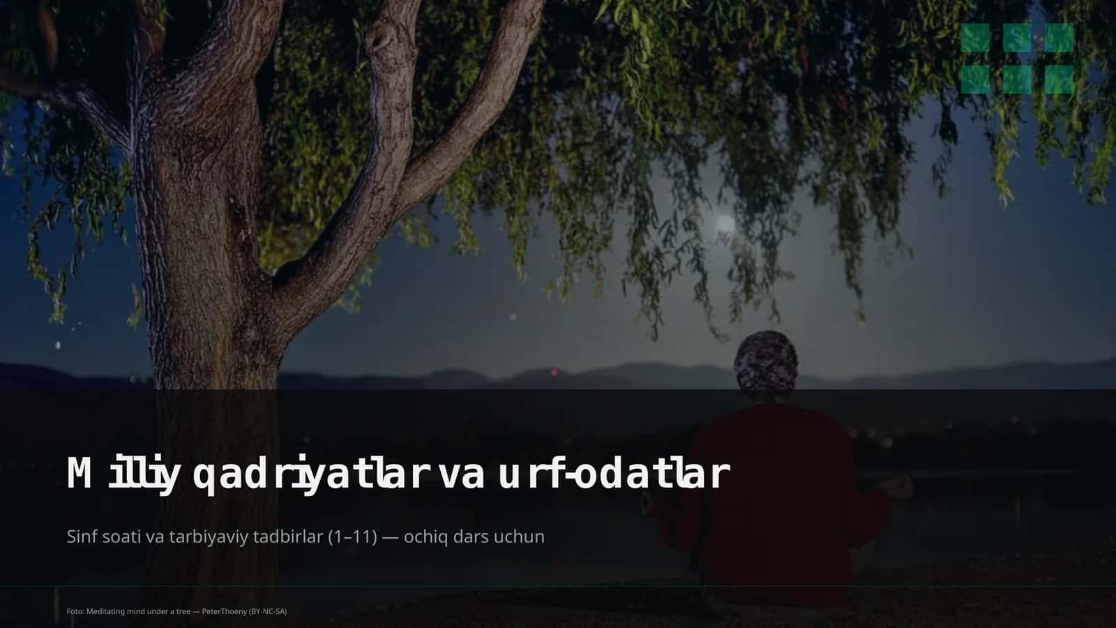 Milliy qadriyatlar va urf-odatlar 1