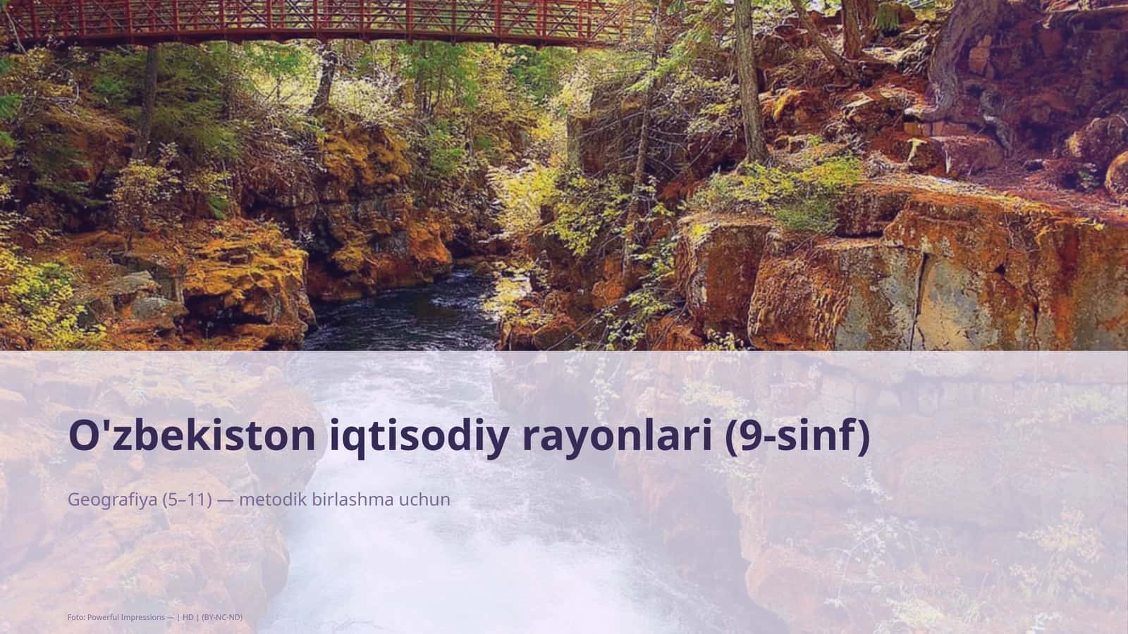 O'zbekiston iqtisodiy rayonlari (9-sinf) 1