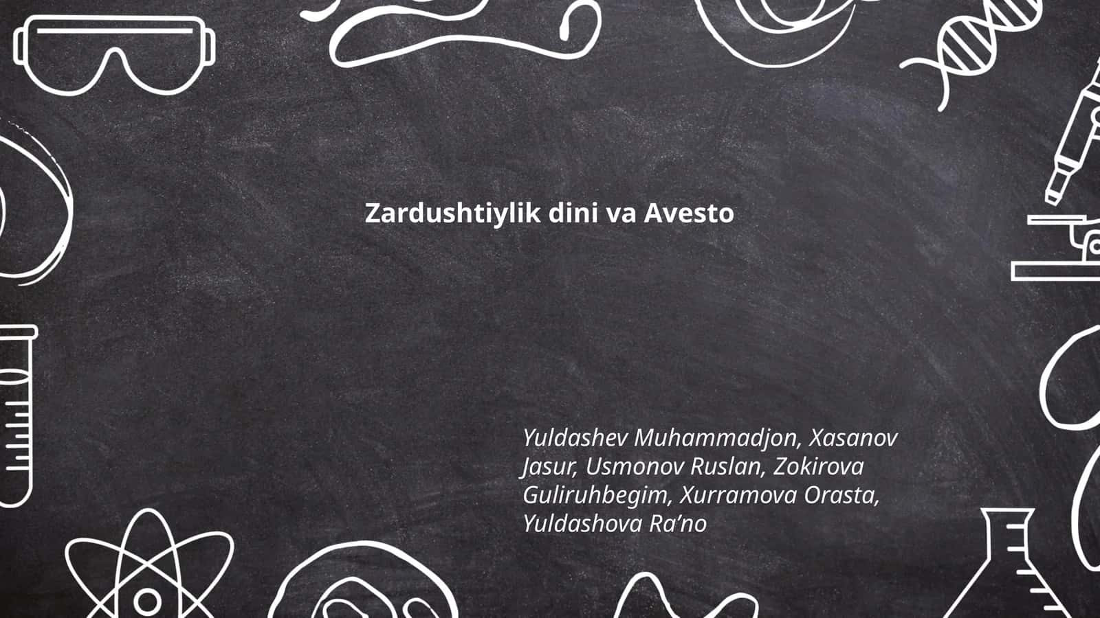 Zardushtiylik dini va Avesto 1