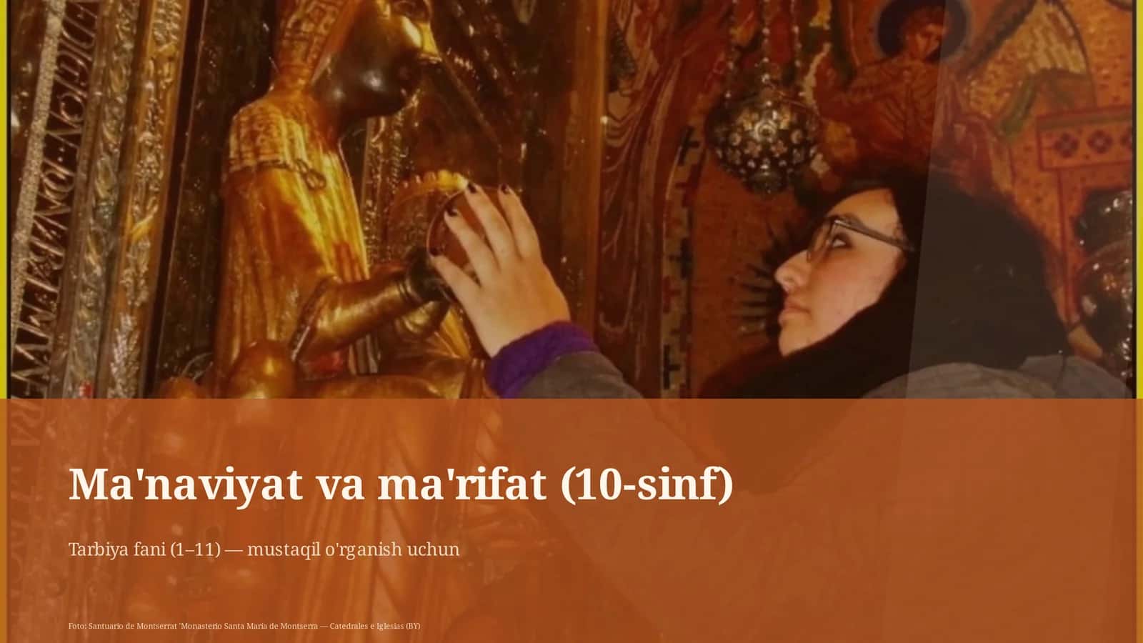 Ma'naviyat va ma'rifat (10-sinf) 1