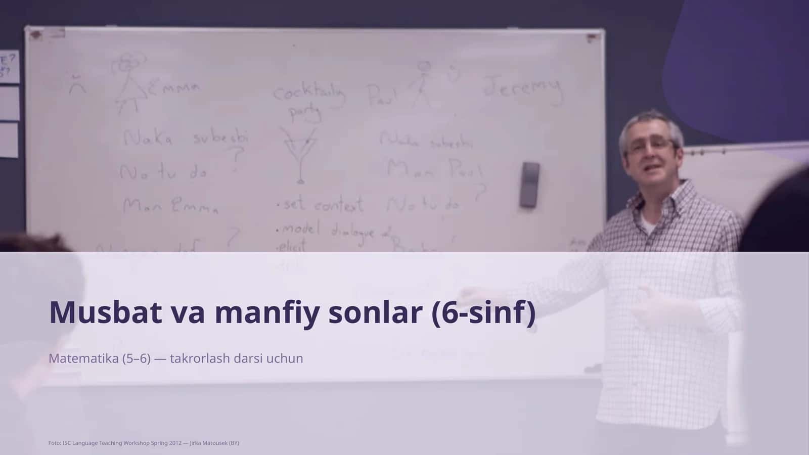 Musbat va manfiy sonlar (6-sinf) 1