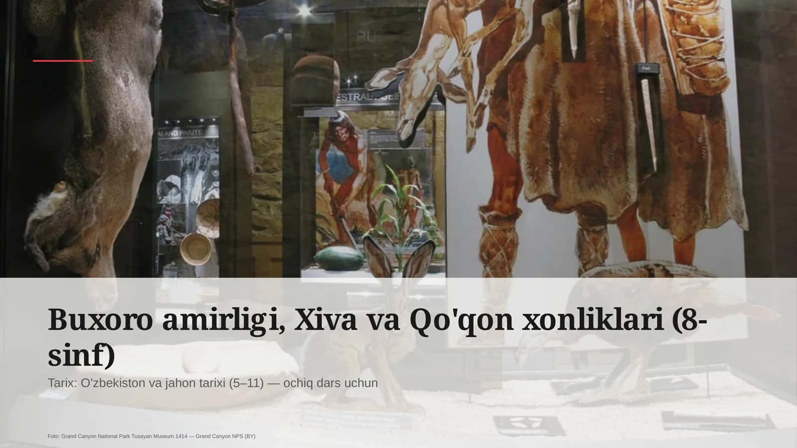 Buxoro amirligi, Xiva va Qo'qon xonliklari (8-sinf) 1