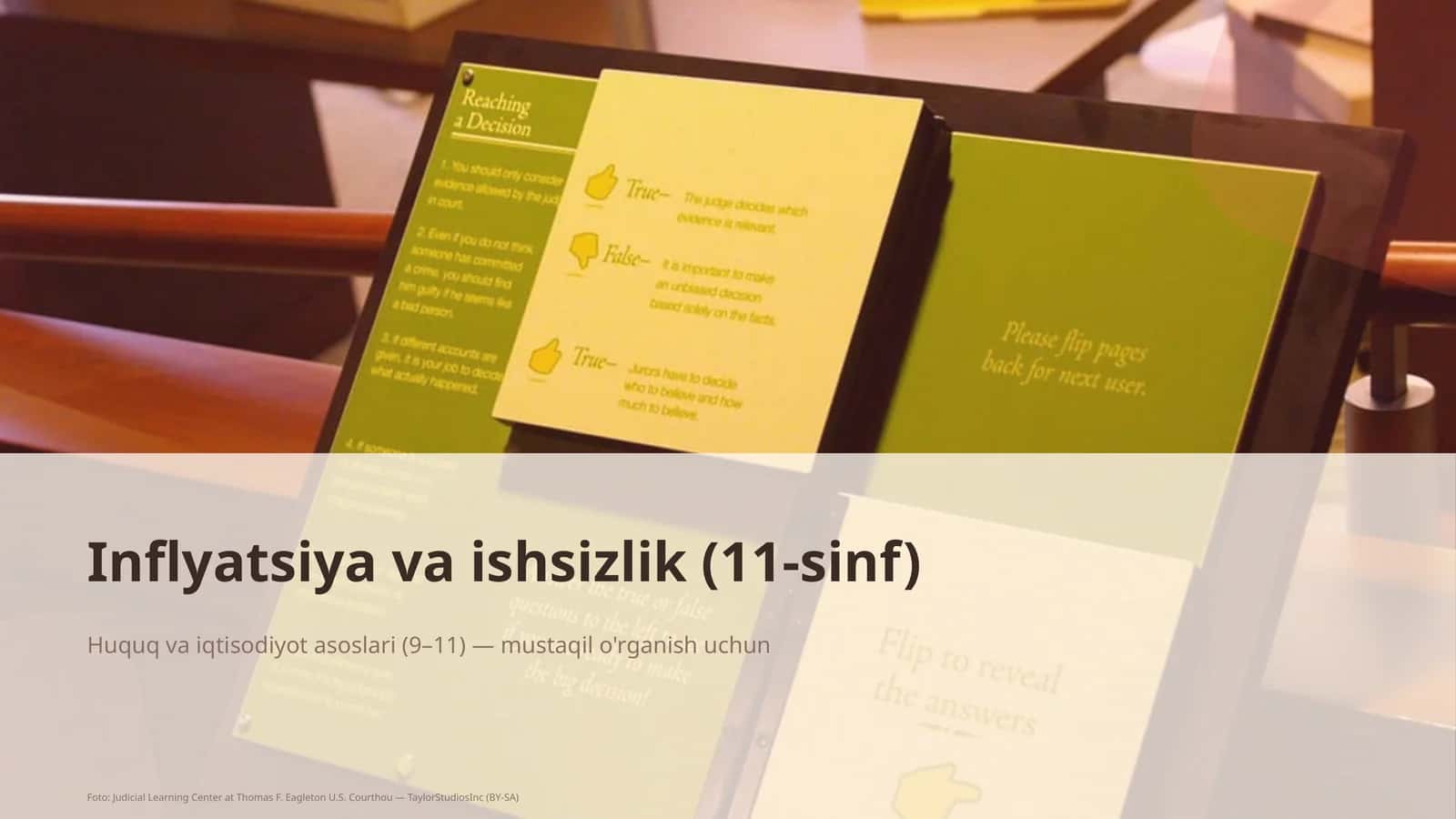 Inflyatsiya va ishsizlik (11-sinf) 1
