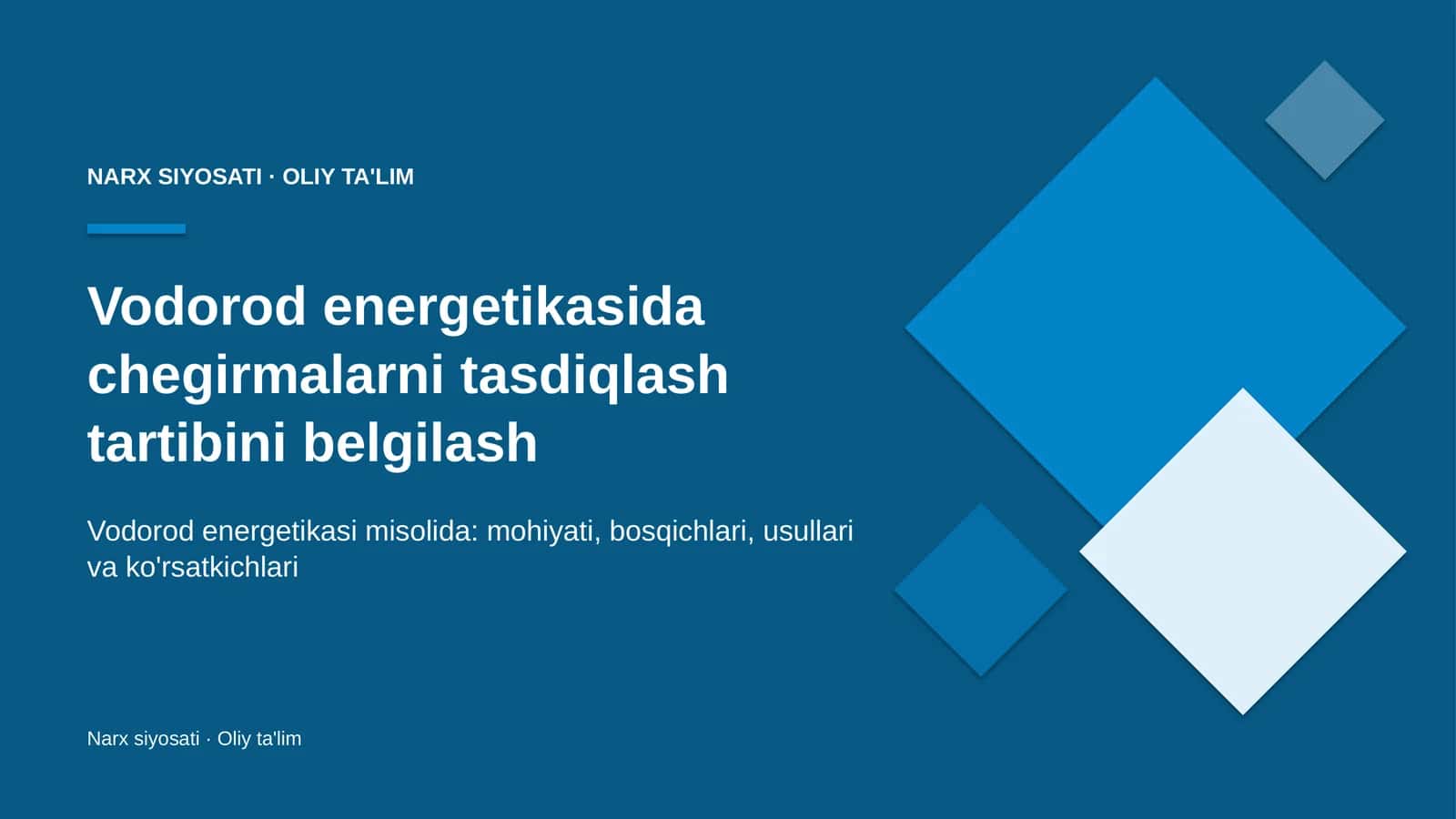 vodorod energetikasida chegirmalarni tasdiqlash tartibini belgilash 5090 1