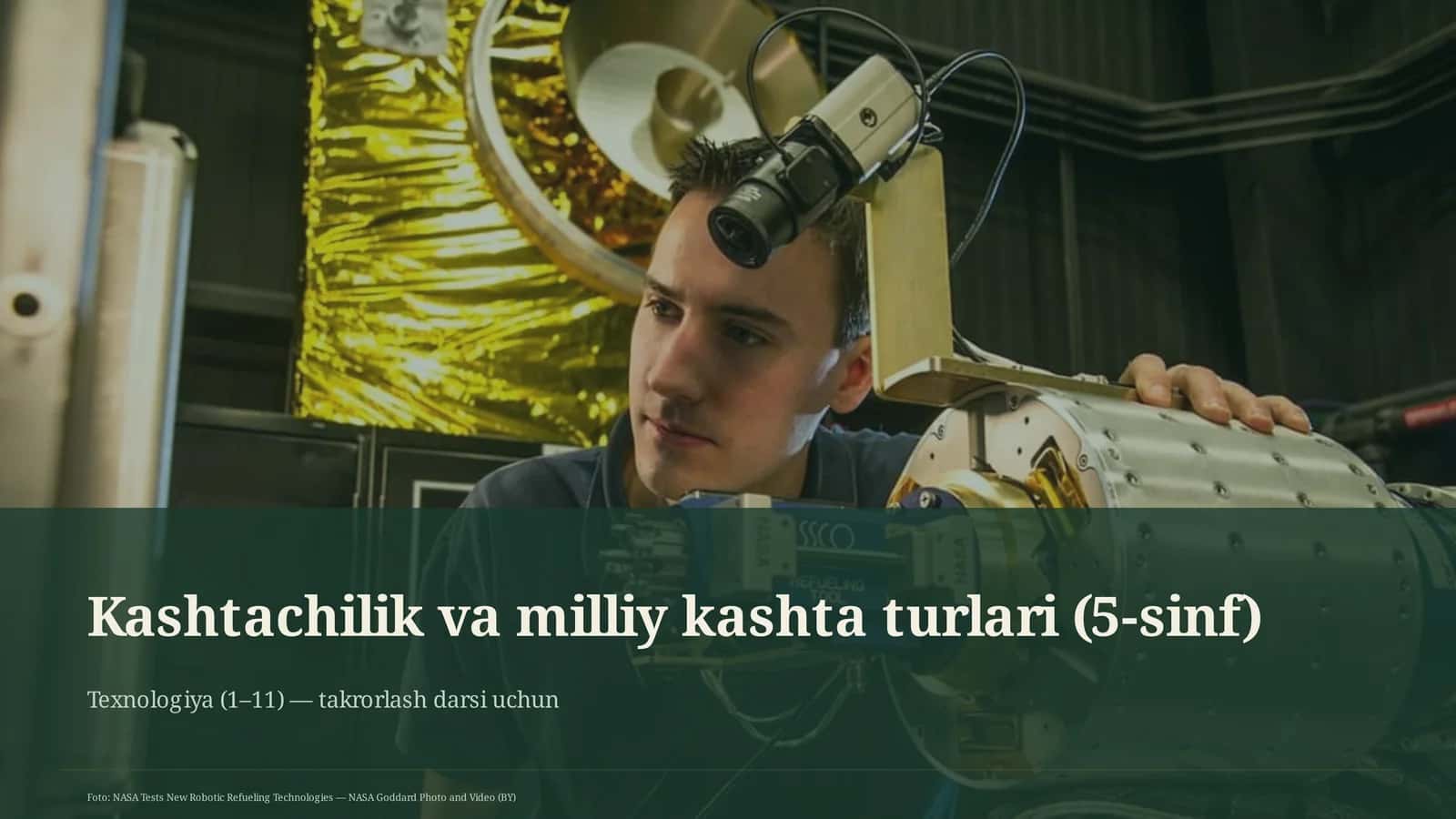 Kashtachilik va milliy kashta turlari (5-sinf) 1