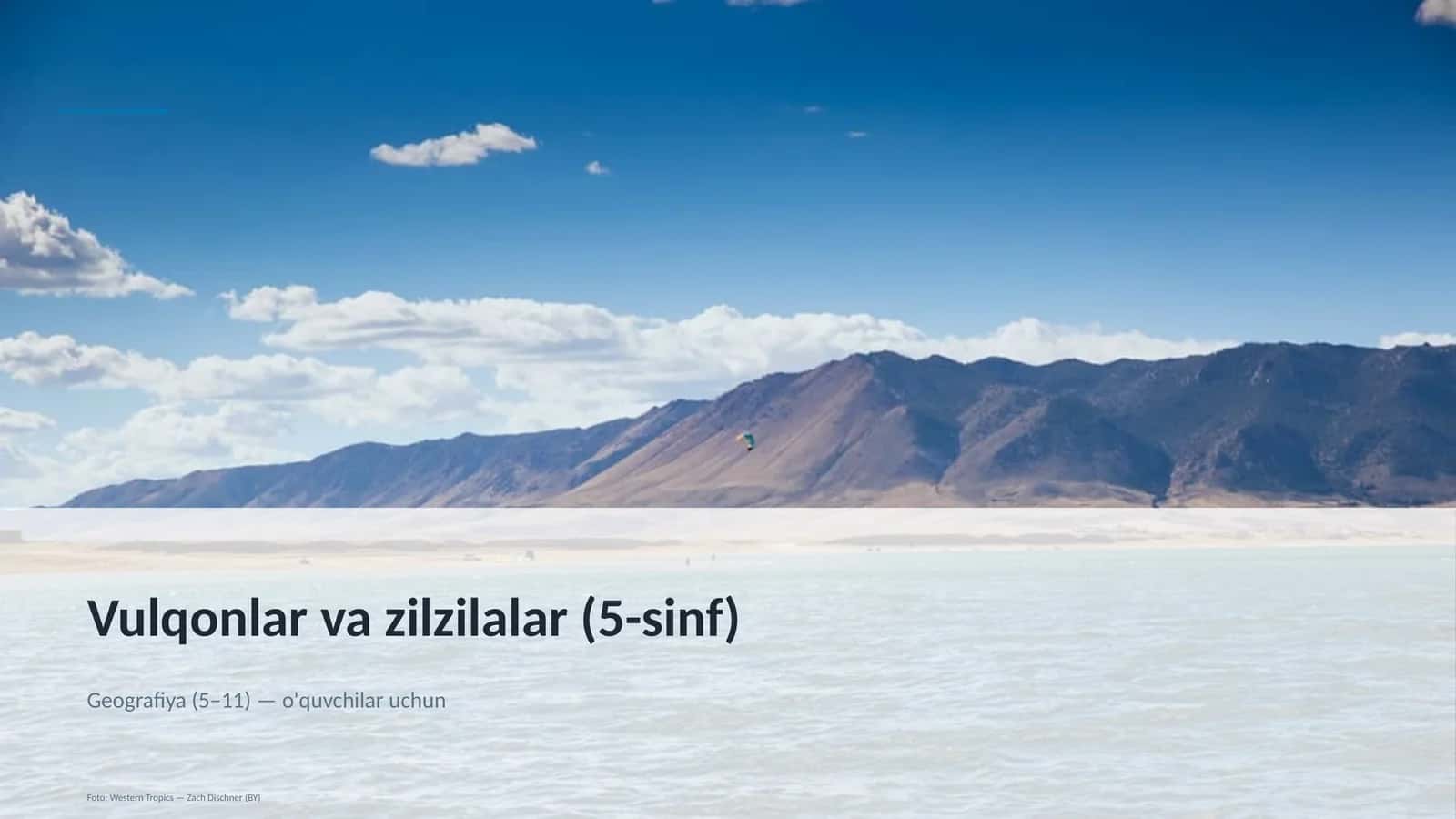 Vulqonlar va zilzilalar (5-sinf) 1