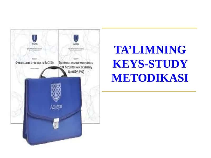 TA’LIMNING KEYS-STUDY METODIKASI 1