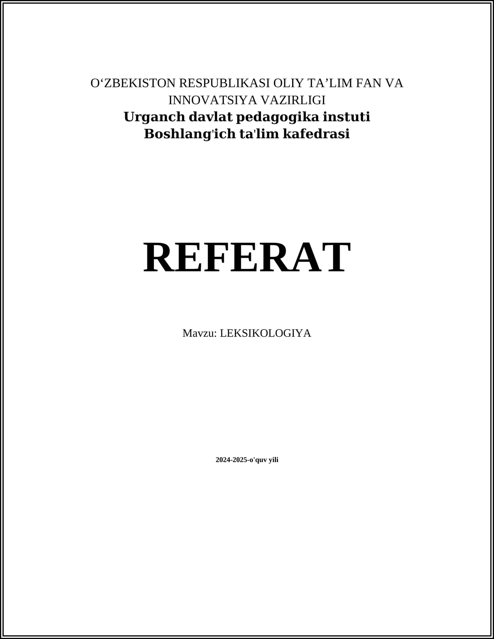 LEKSIKOLOGIYA 1
