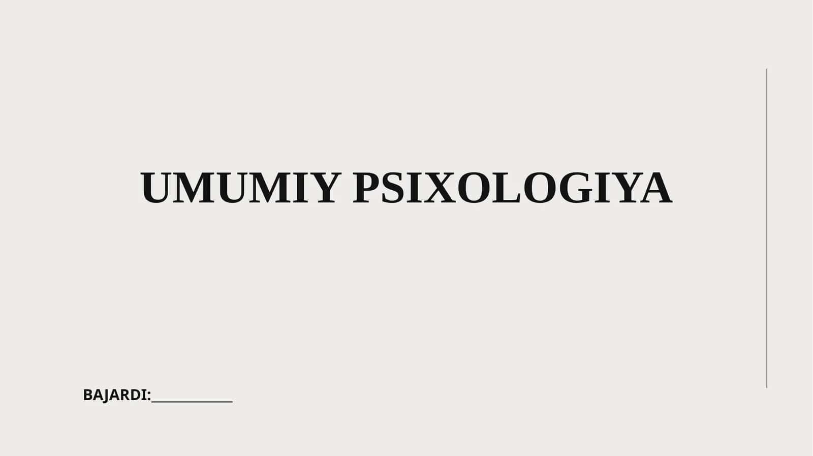 UMUMIY PSIXOLOGIYA 1