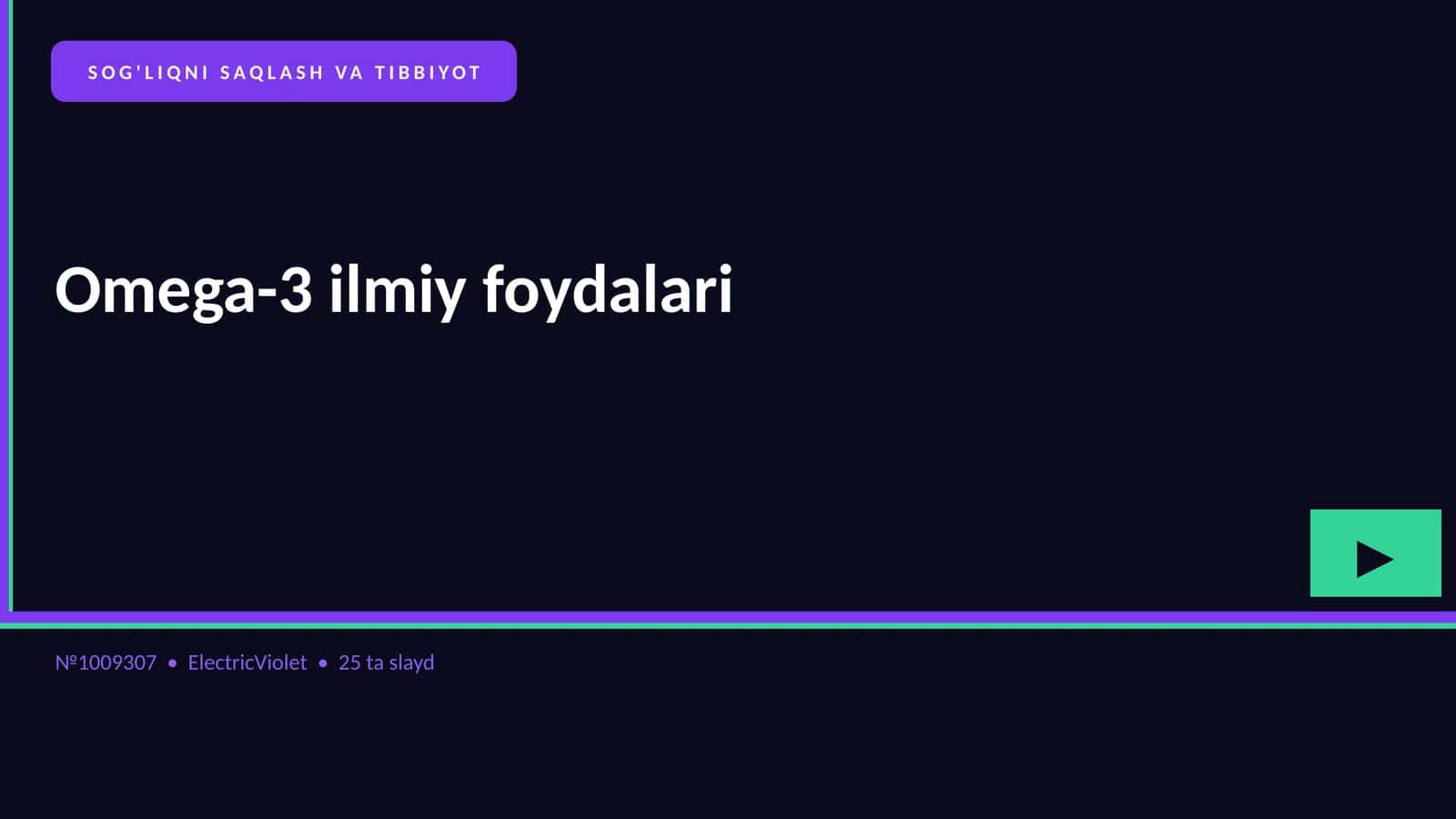 Omega-3 ilmiy foydalari 1
