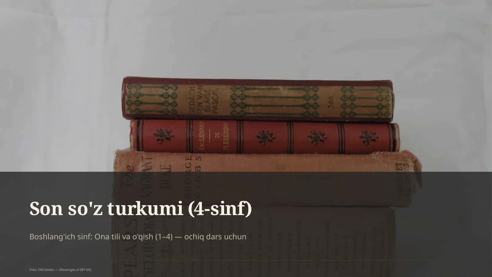 Son so'z turkumi (4-sinf) 1