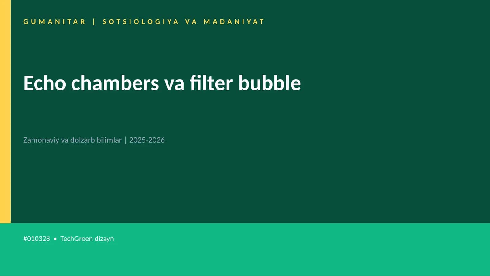 Echo chambers va filter bubble 1