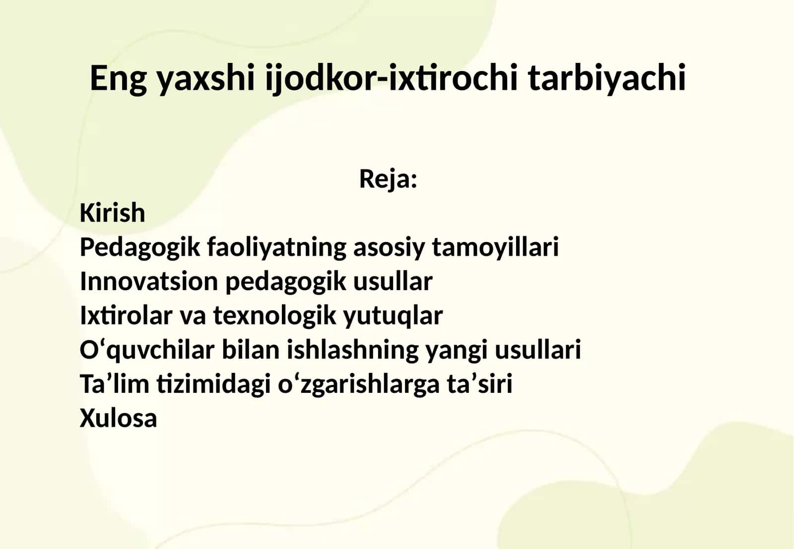 Eng yaxshi ijodkor-ixtirochi tarbiyachi 1