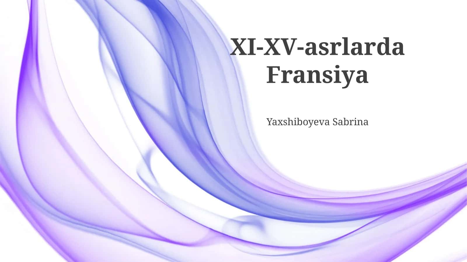 XI-XV-asrlarda Fransiya 1