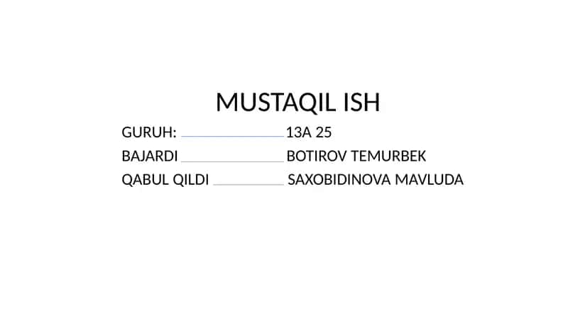 OMMAVIY AXBOROT VOSITALARINING FAOLIYATI 1