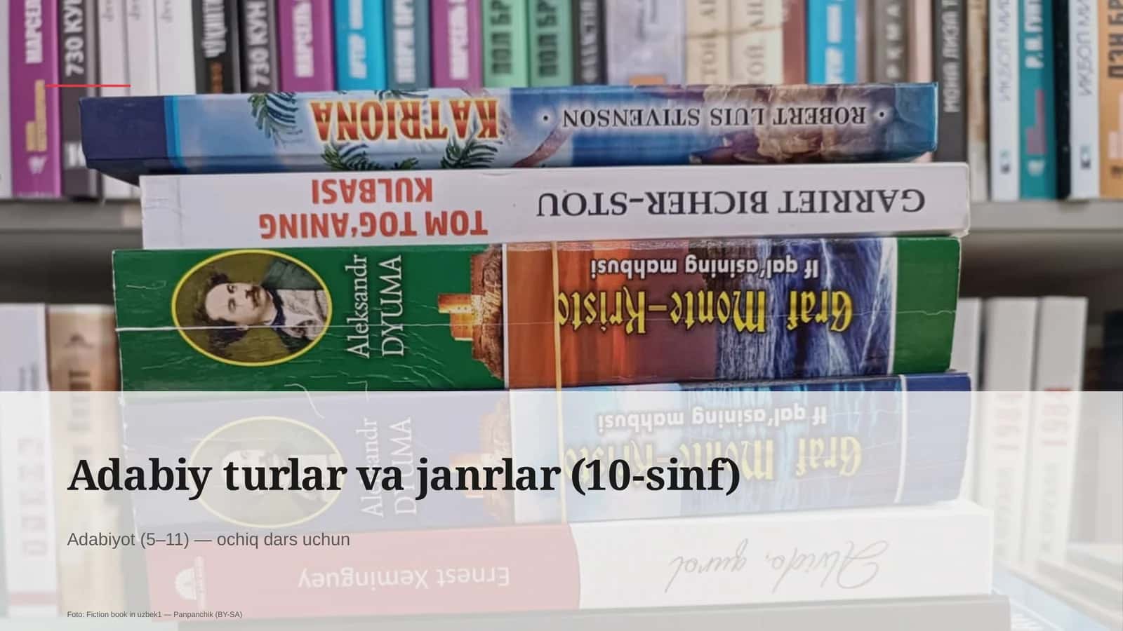 Adabiy turlar va janrlar (10-sinf) 1