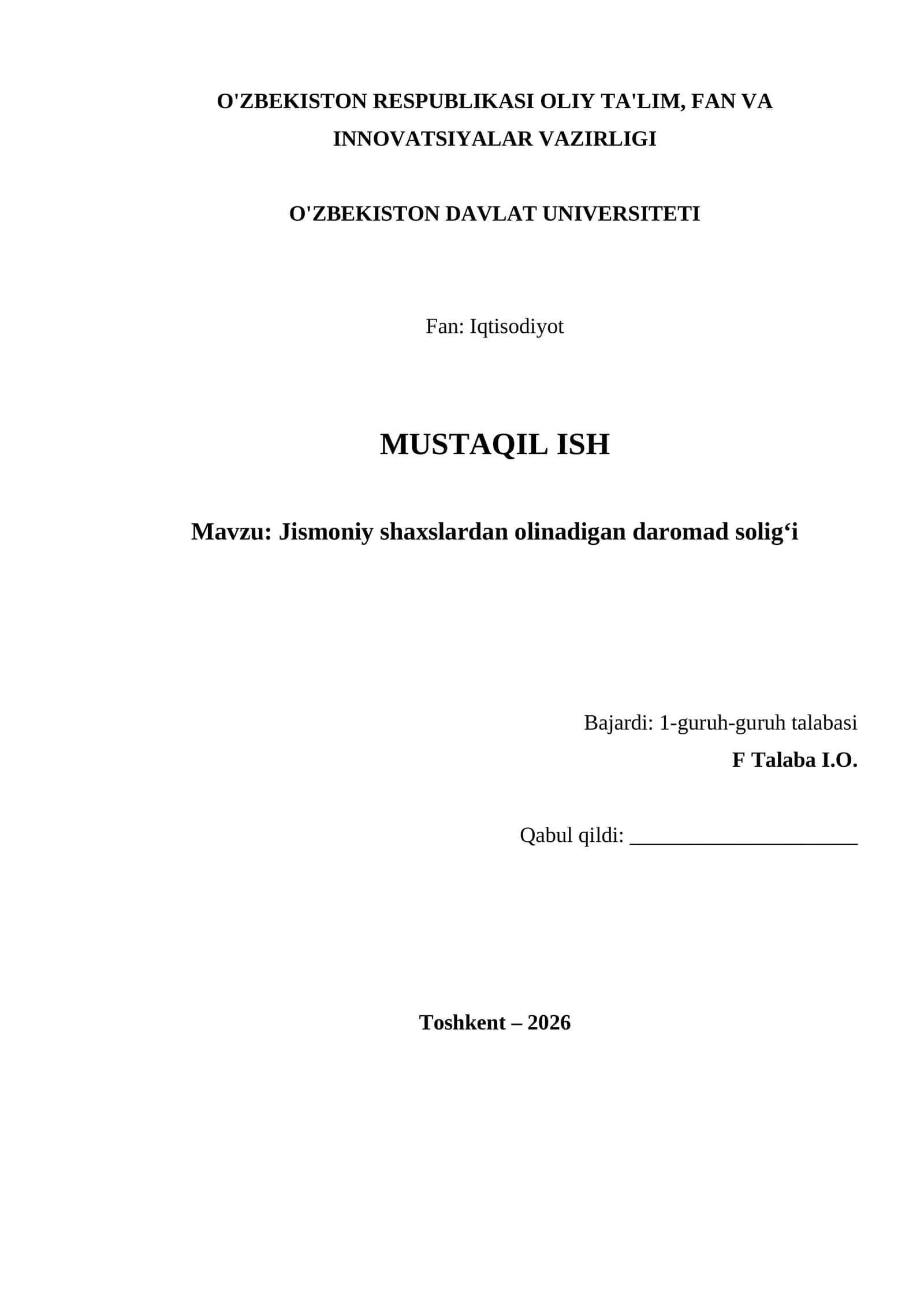 Jismoniy shaxslardan olinadigan daromad solig‘i 1