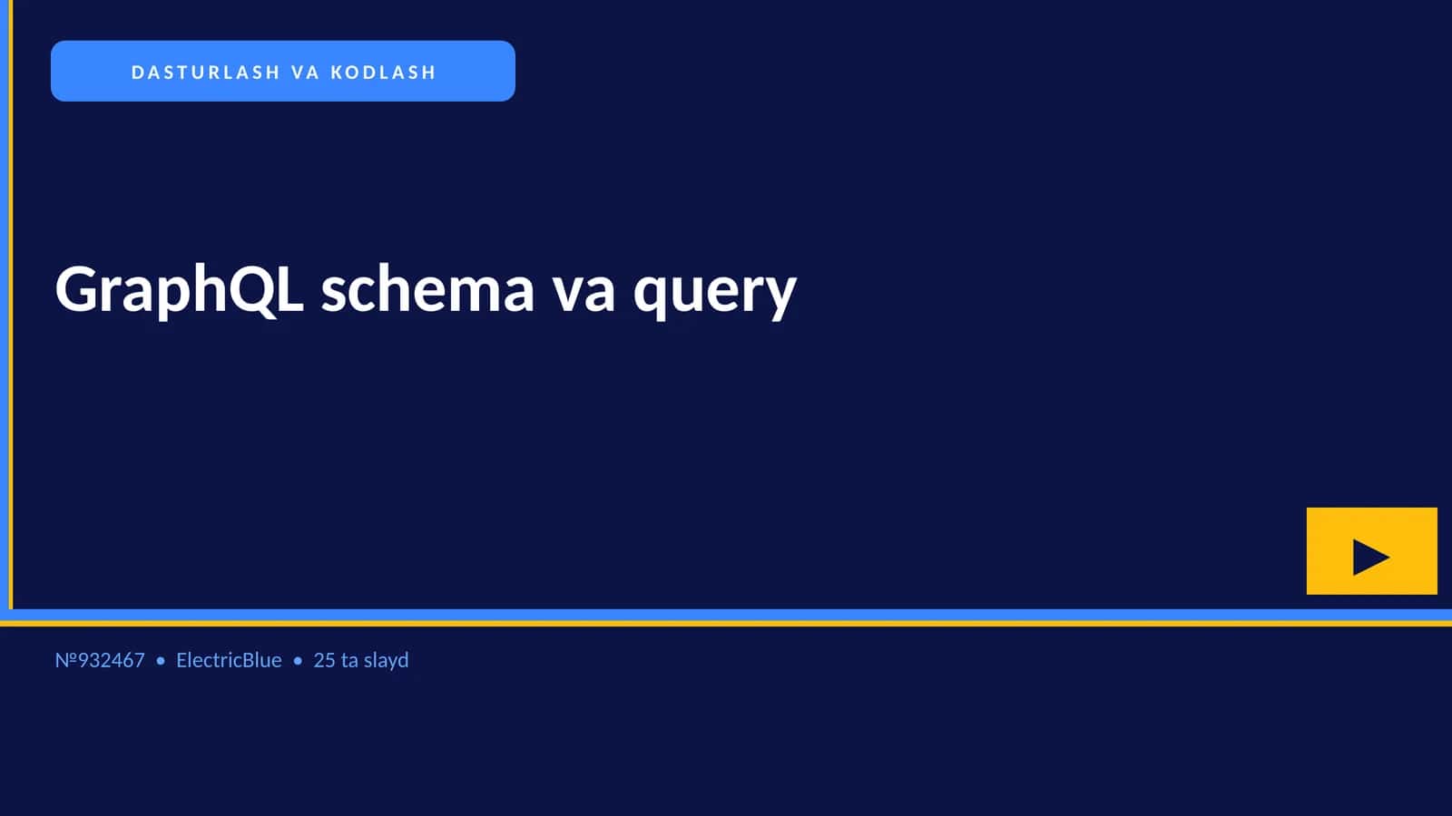 GraphQL schema va query 1