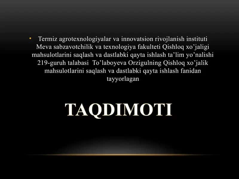 Don va don mahsulotlarini saqlash tarixi 1