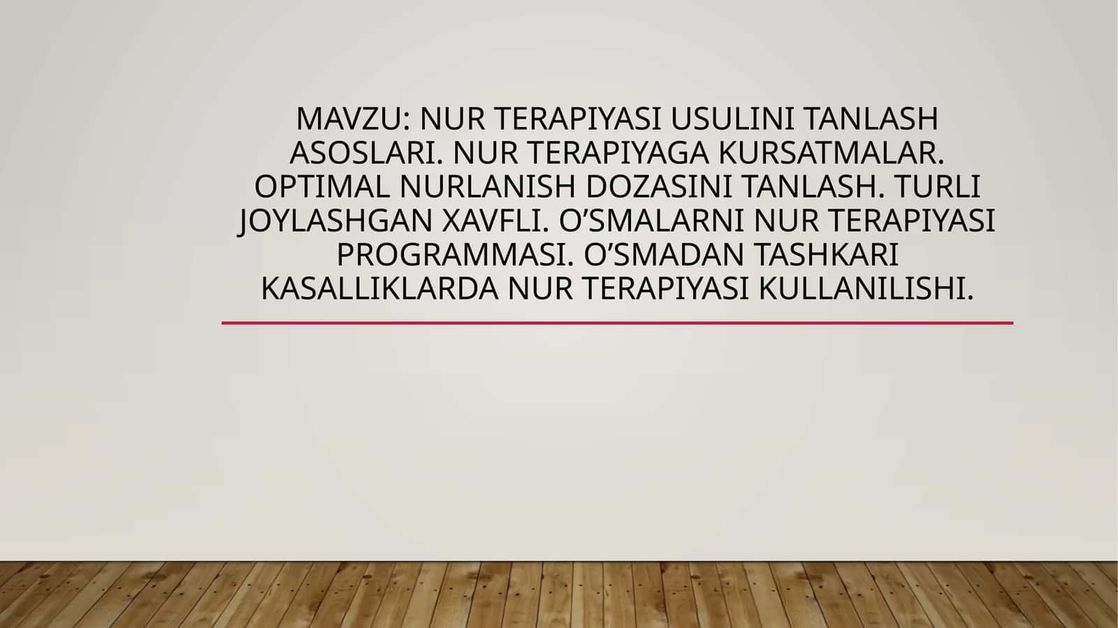 Nur terapiyasi usullari 1