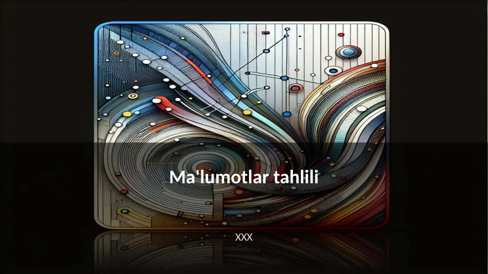 Ma'lumotlar tahlili 1