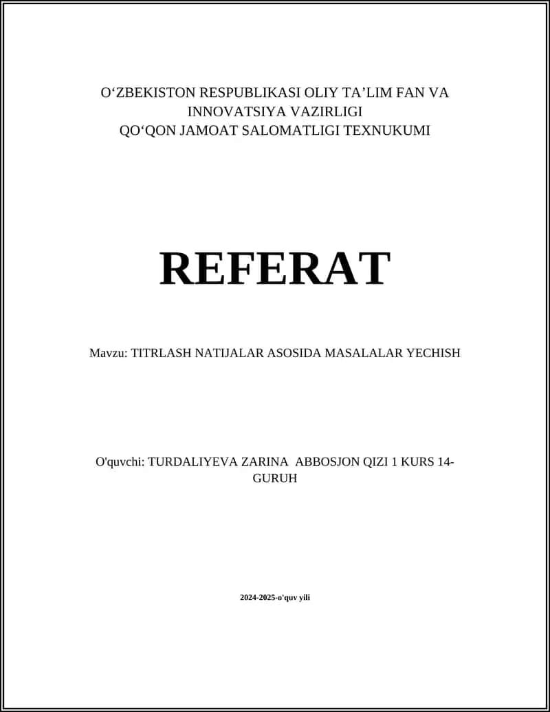 Differensial Tenglamalar 1