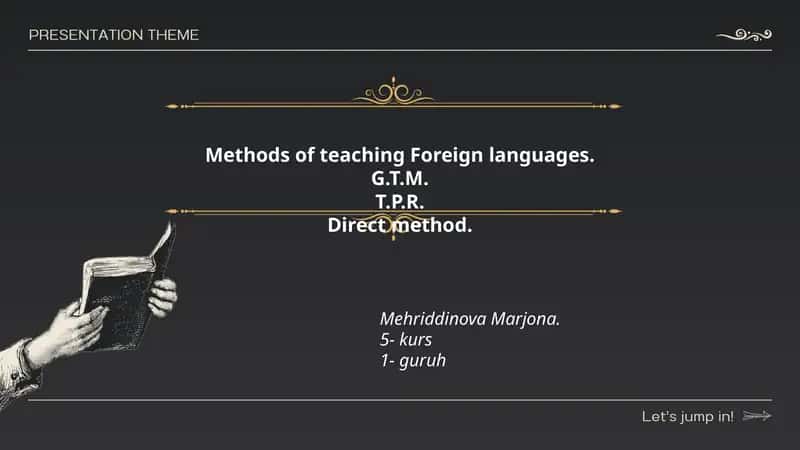 Methods of teaching Foreign languages 1