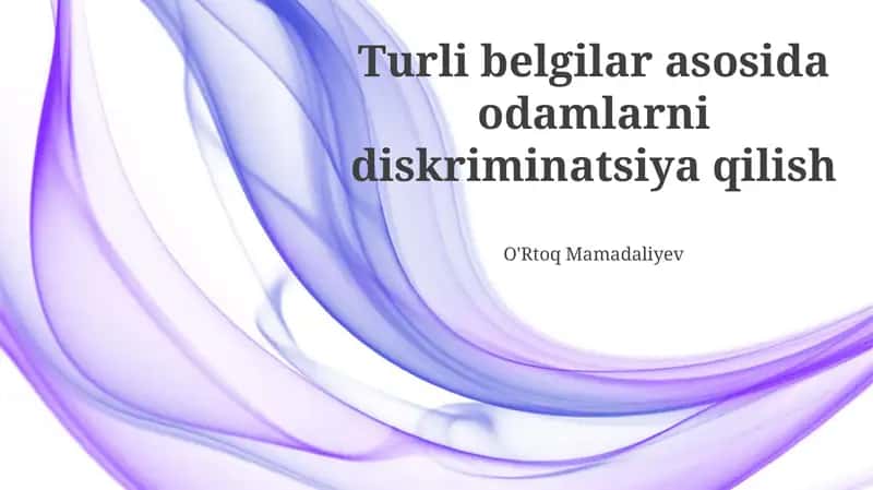 Sistemli kamsitish 1