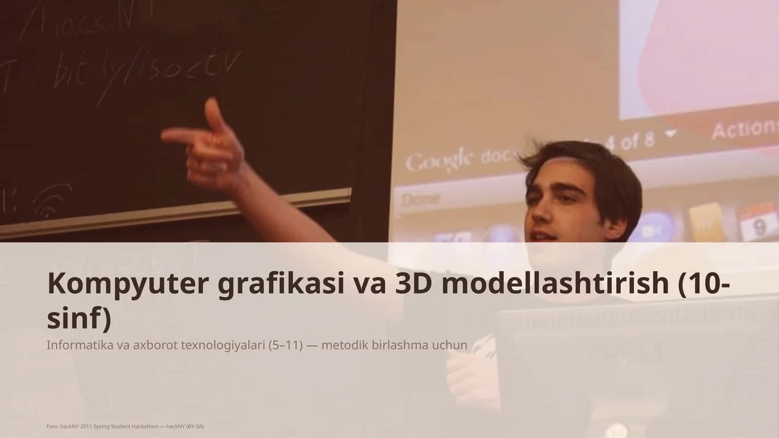 Kompyuter grafikasi va 3D modellashtirish (10-sinf) 1