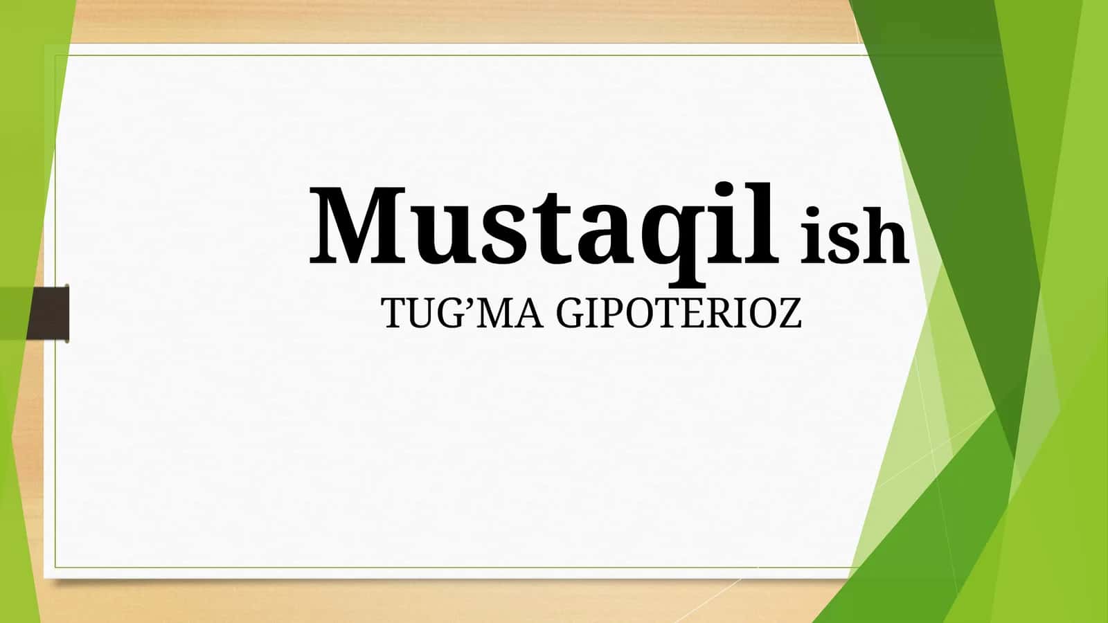 Tug'ma gipotireoz 1